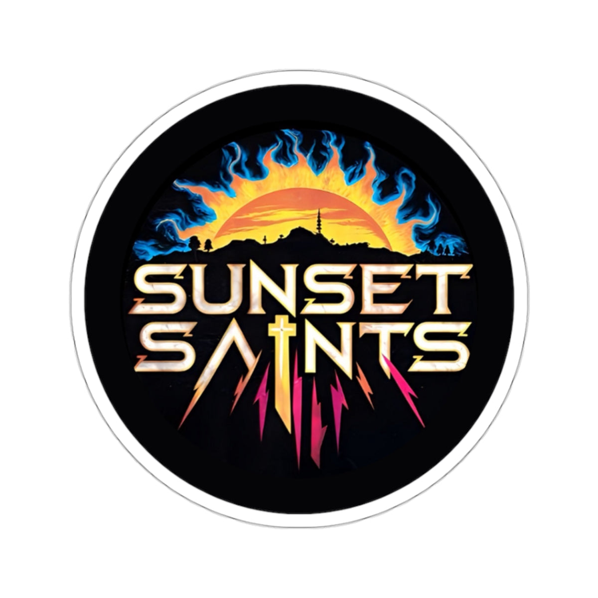 Sunset Saints Kiss-Cut Stickers