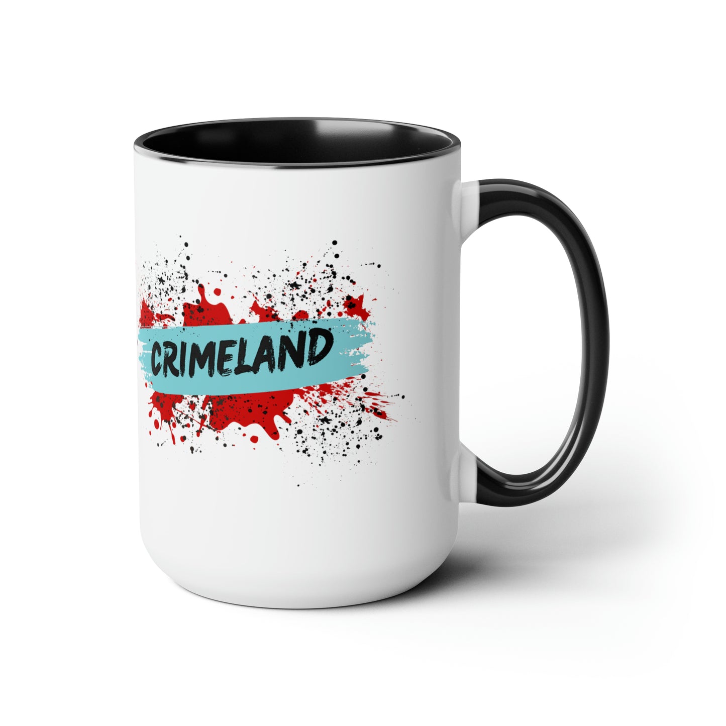 Crimeland Two-Tone Coffee Mugs, 15oz