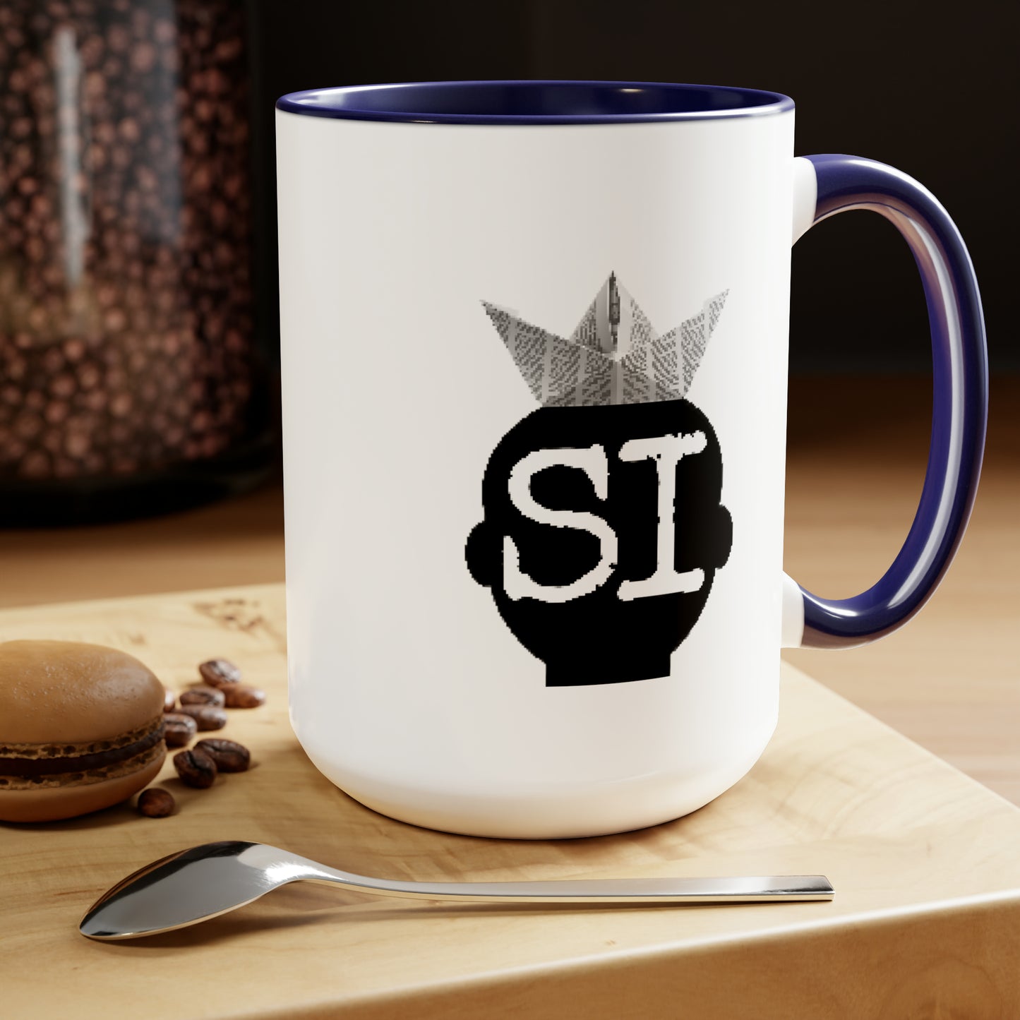 SI Two-Tone Coffee Mugs, 15oz