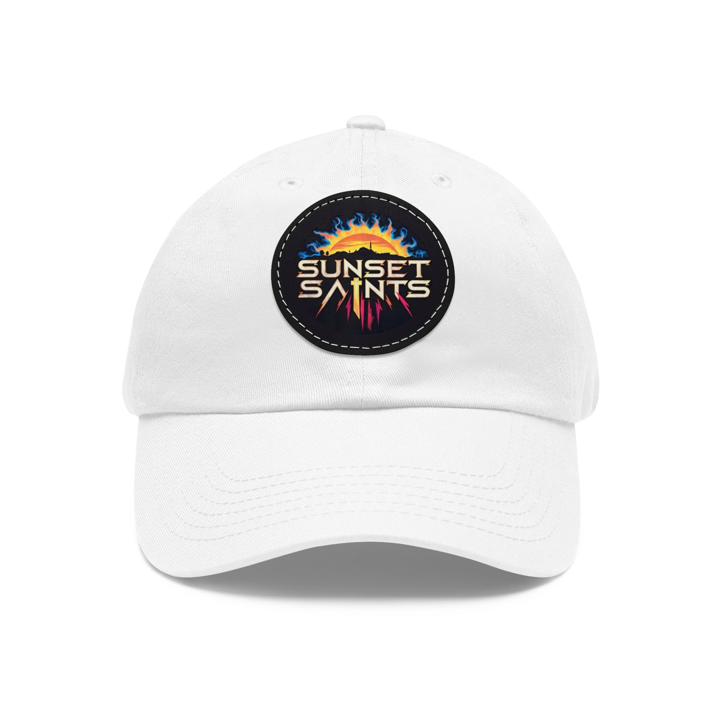 Sunset Saints Hat with Leather Patch (Round)