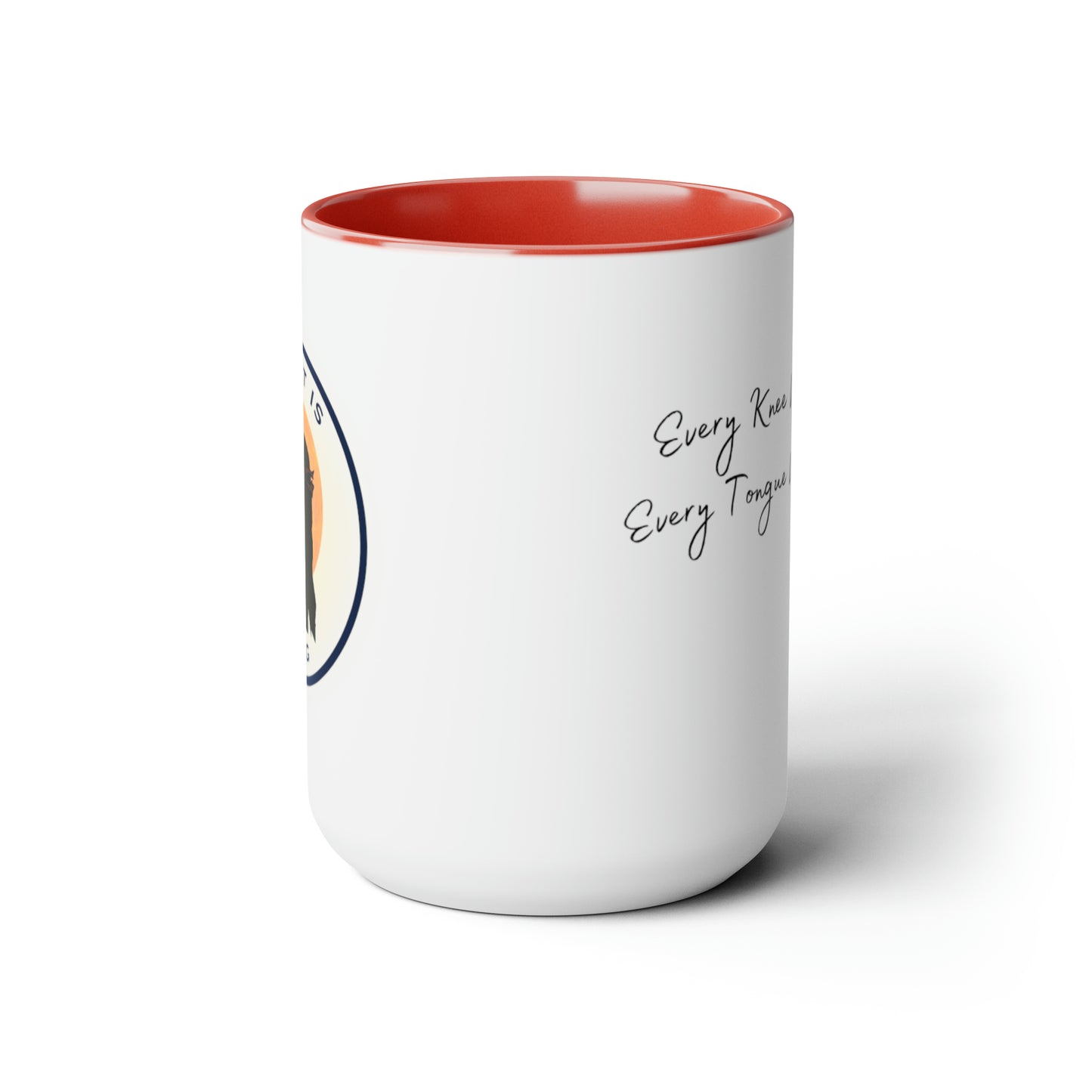 Christ is King Two-Tone Coffee Mugs, 15oz