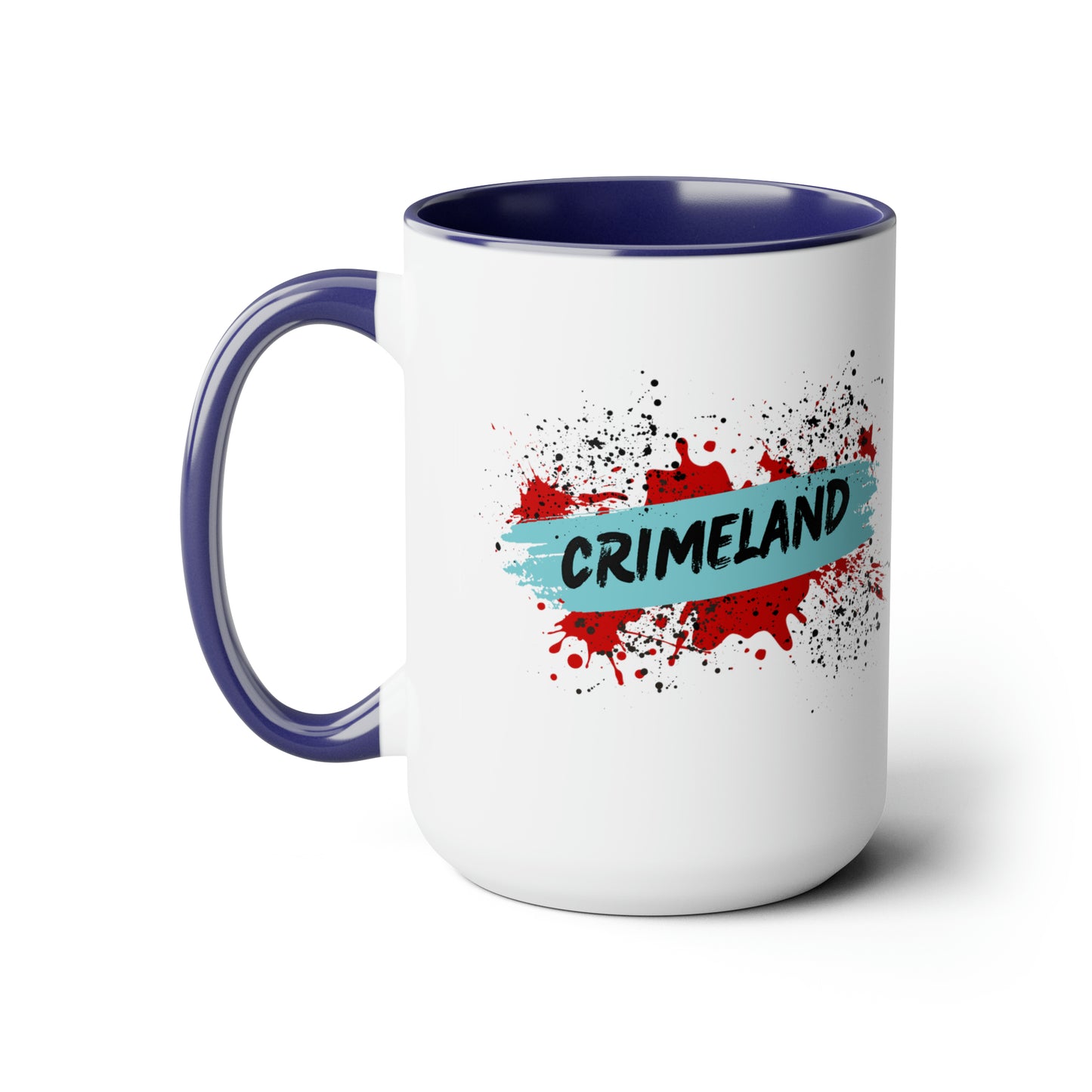 Crimeland Two-Tone Coffee Mugs, 15oz