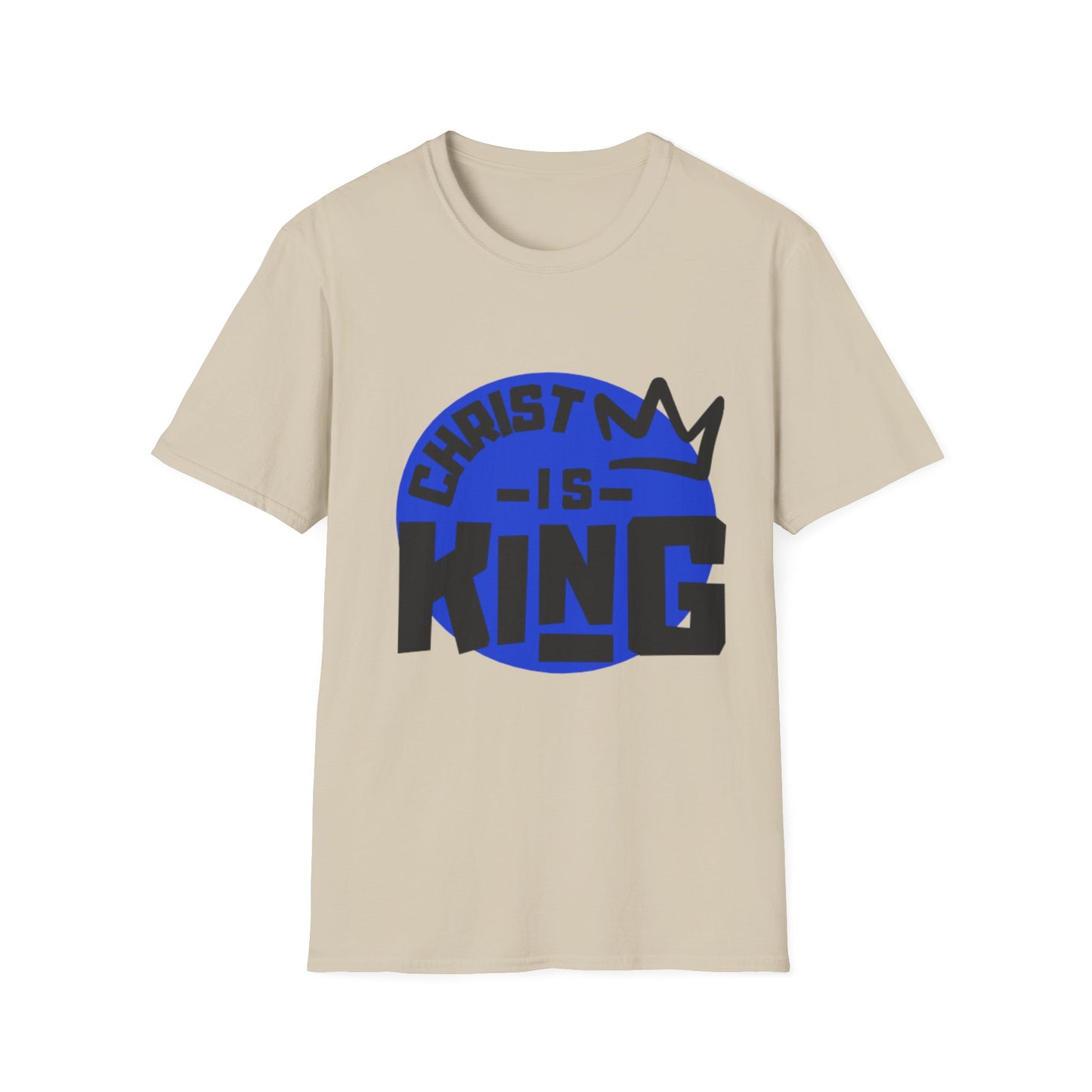 Copy of Christ is King v2lg light Unisex Softstyle T-Shirt