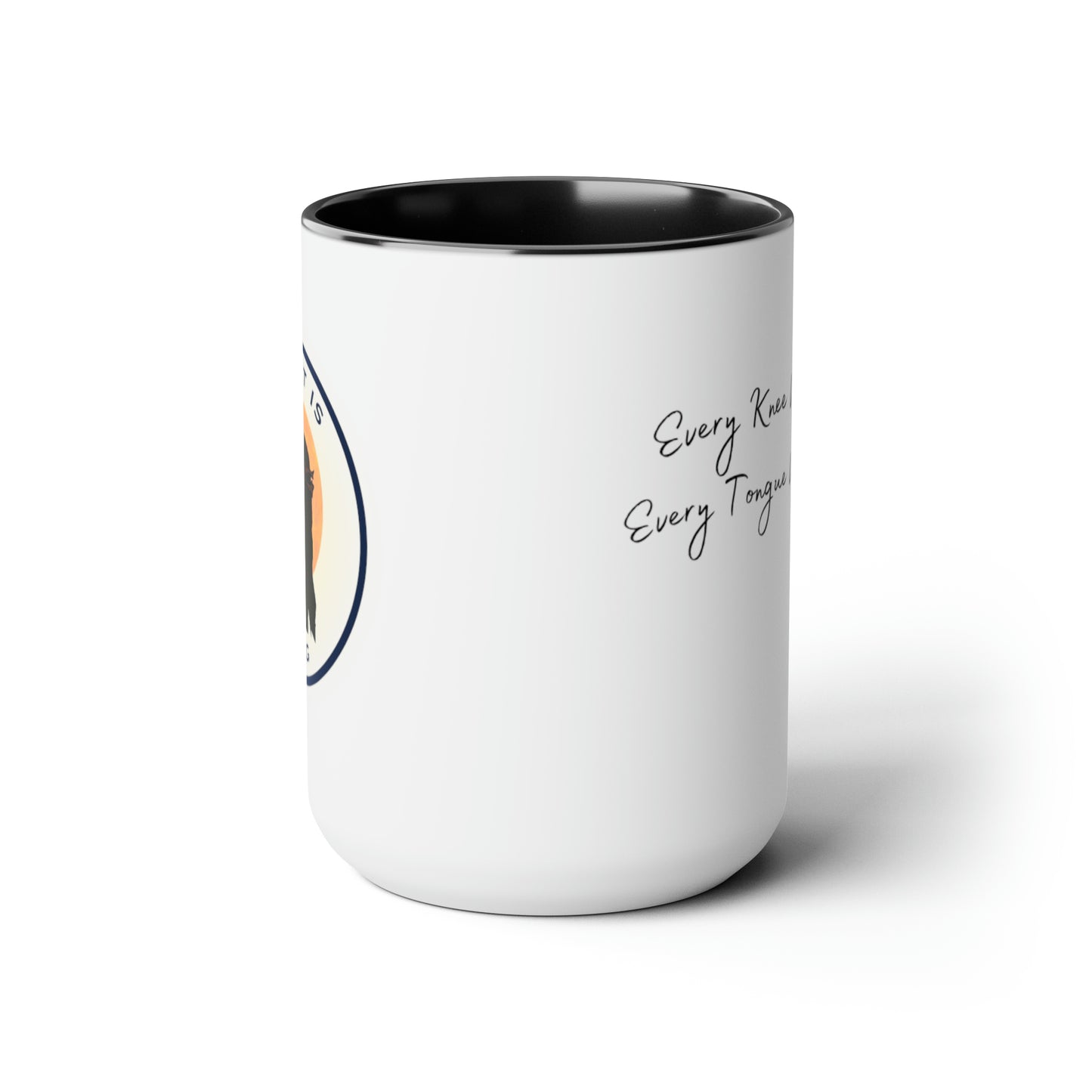 Christ is King Two-Tone Coffee Mugs, 15oz