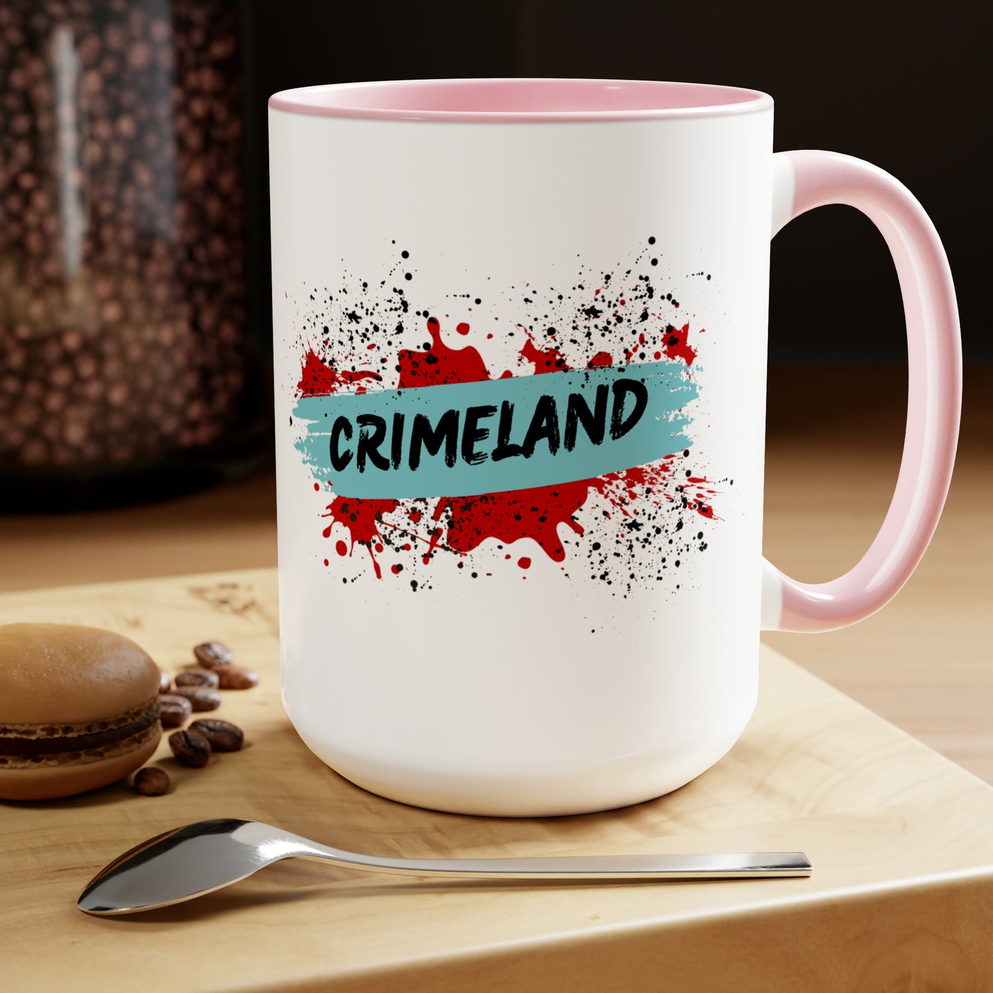 Crimeland Two-Tone Coffee Mugs, 15oz