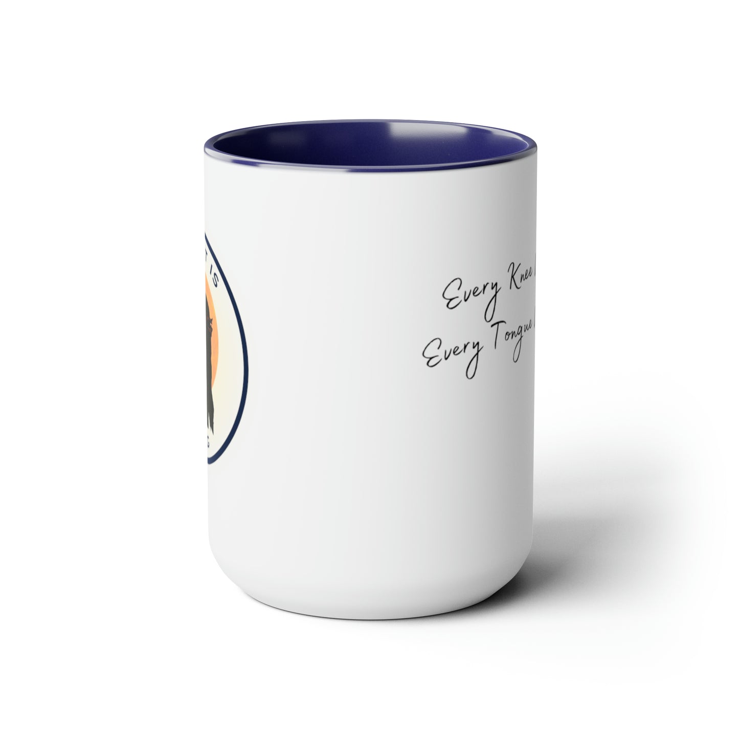 Christ is King Two-Tone Coffee Mugs, 15oz