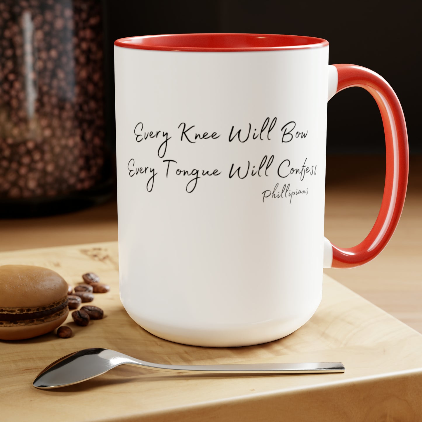 Christ is King Two-Tone Coffee Mugs, 15oz