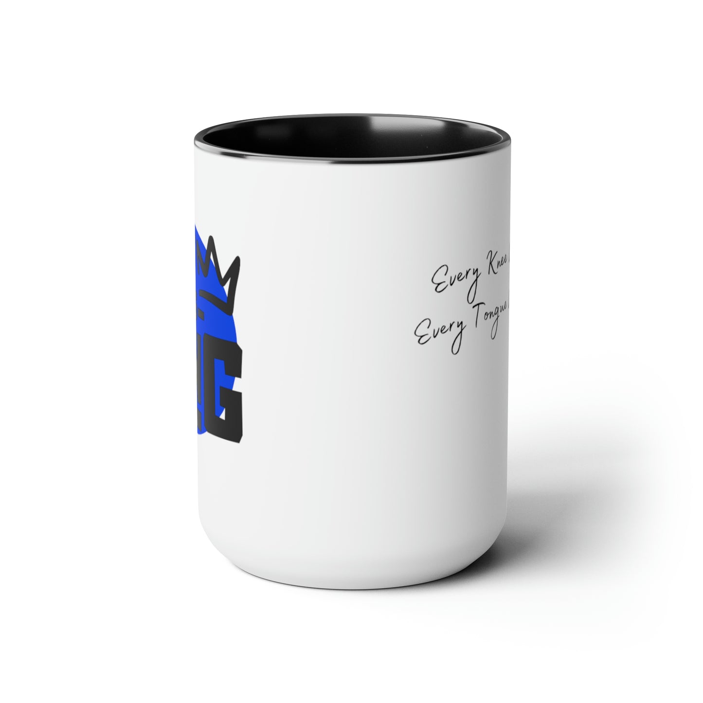 Christ is King Two-Tone Coffee Mugs, 15oz