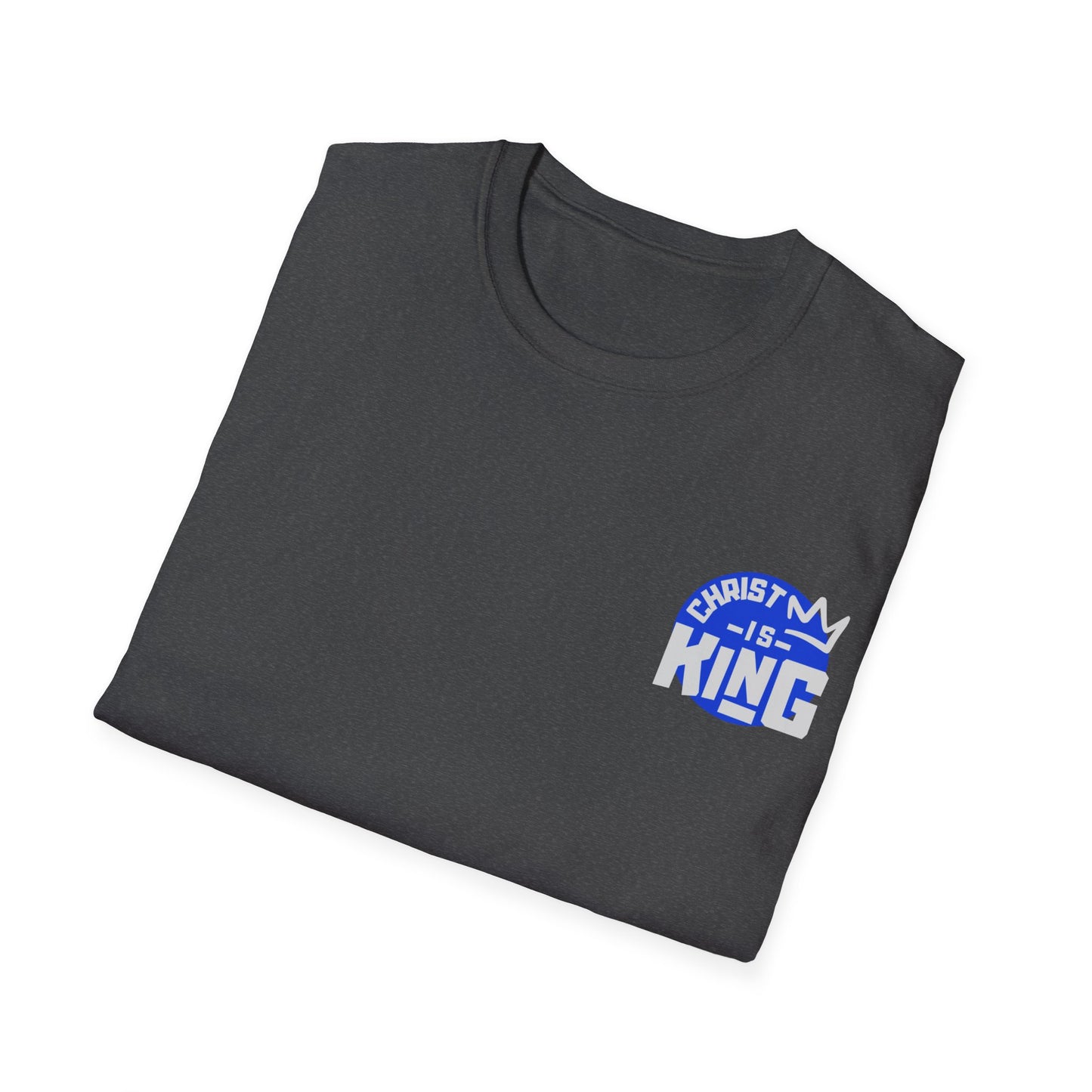 Christ is King Unisex v2 dark Softstyle T-Shirt