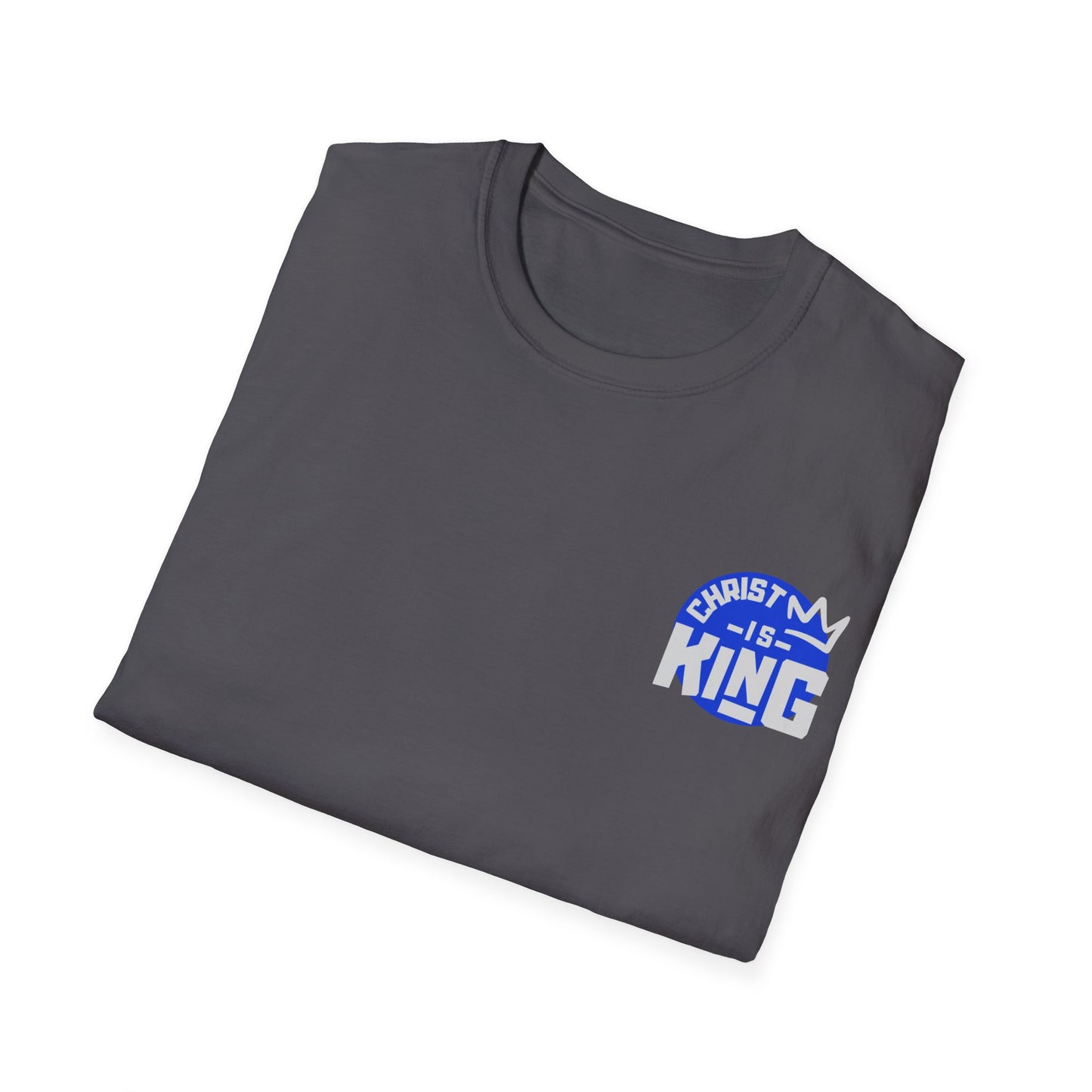 Christ is King Unisex v2 dark Softstyle T-Shirt