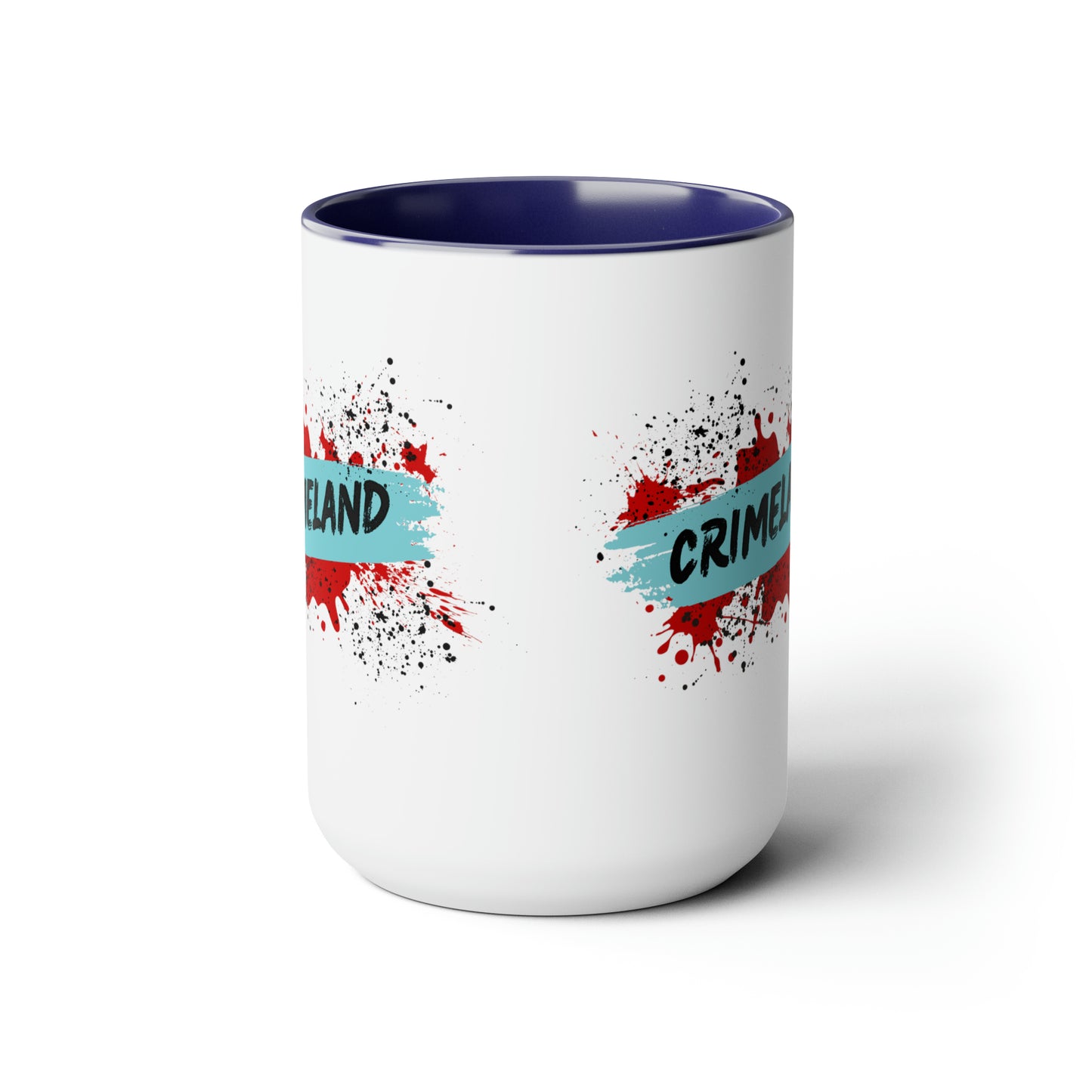 Crimeland Two-Tone Coffee Mugs, 15oz