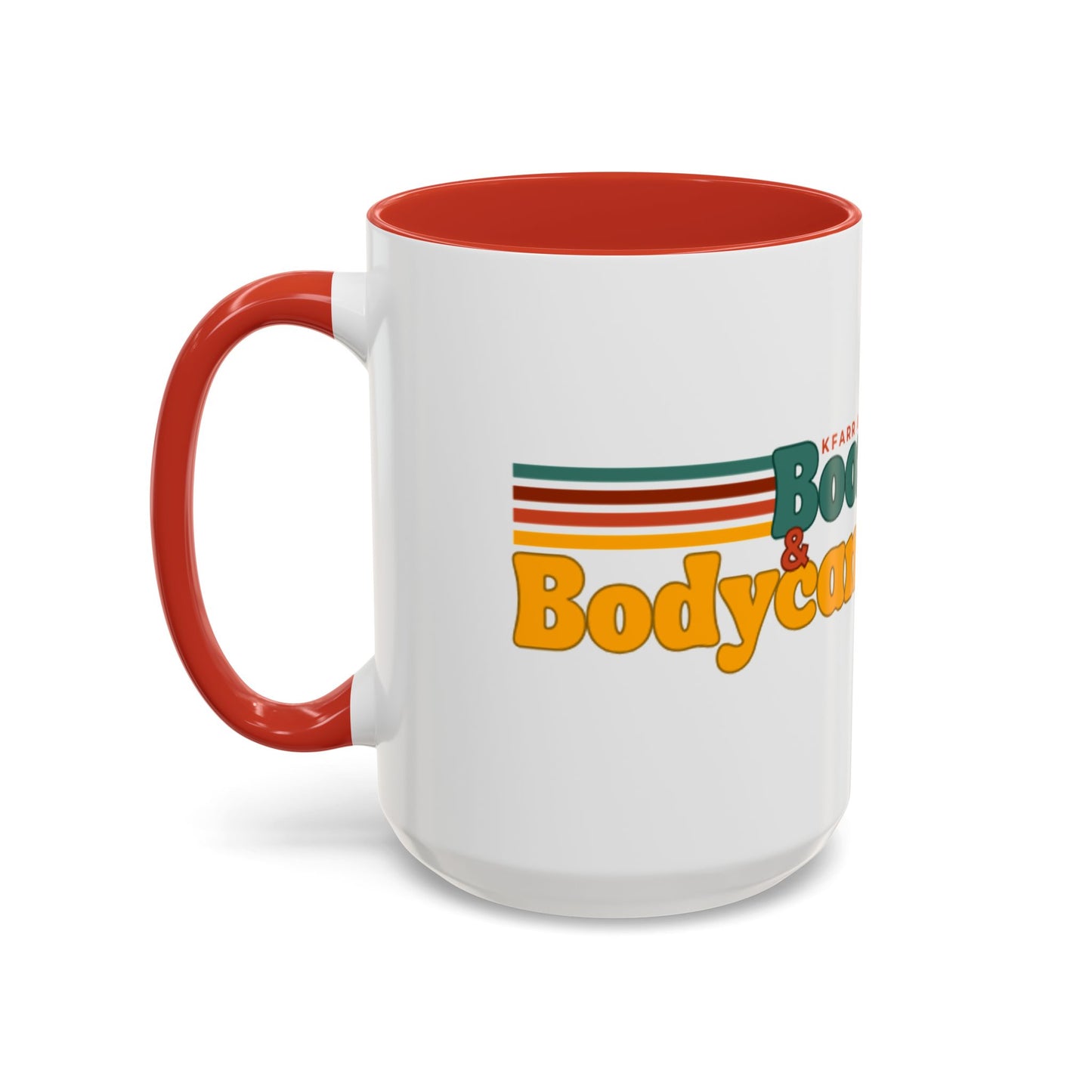 Accent Coffee Mug — Retro "Booze & Bodycams" Duck Design (15 oz)
