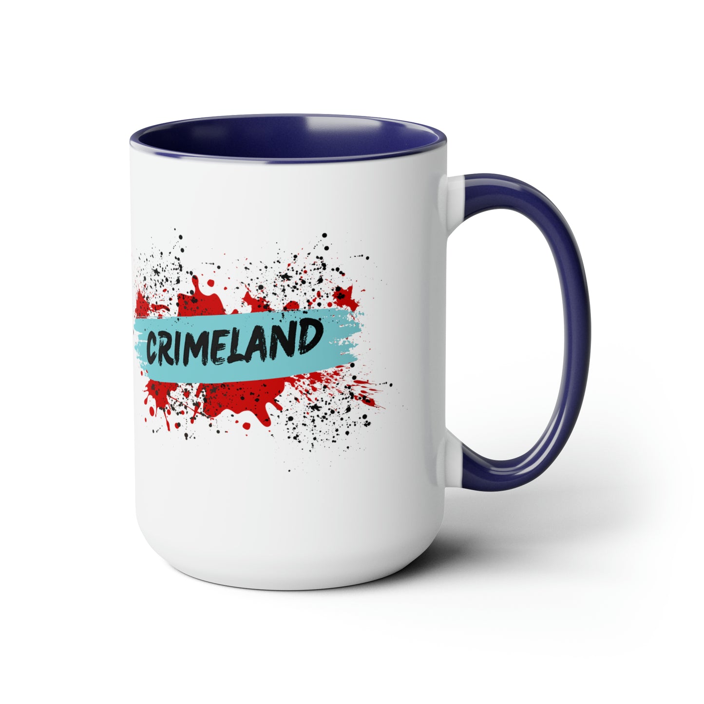 Crimeland Two-Tone Coffee Mugs, 15oz