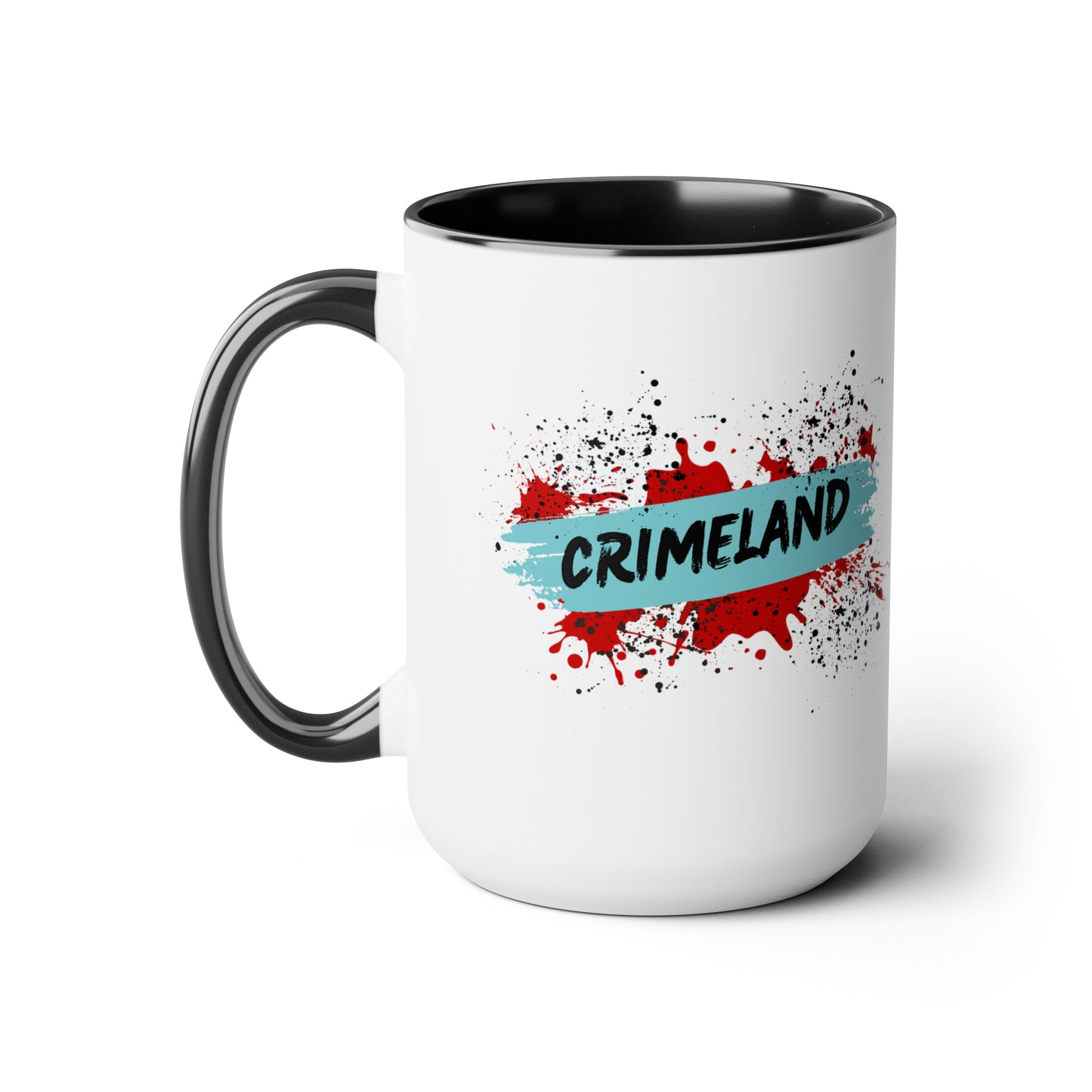 Crimeland Two-Tone Coffee Mugs, 15oz