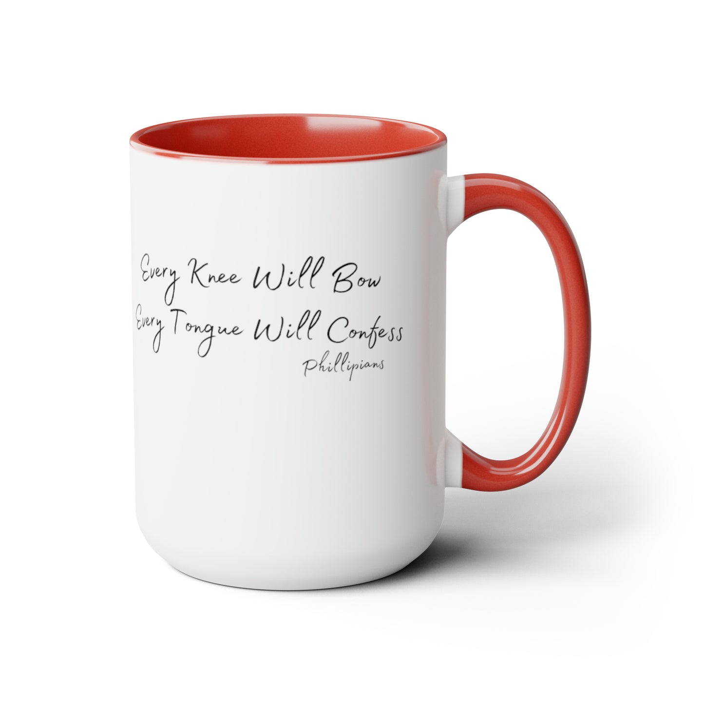 Christ is King Two-Tone Coffee Mugs, 15oz