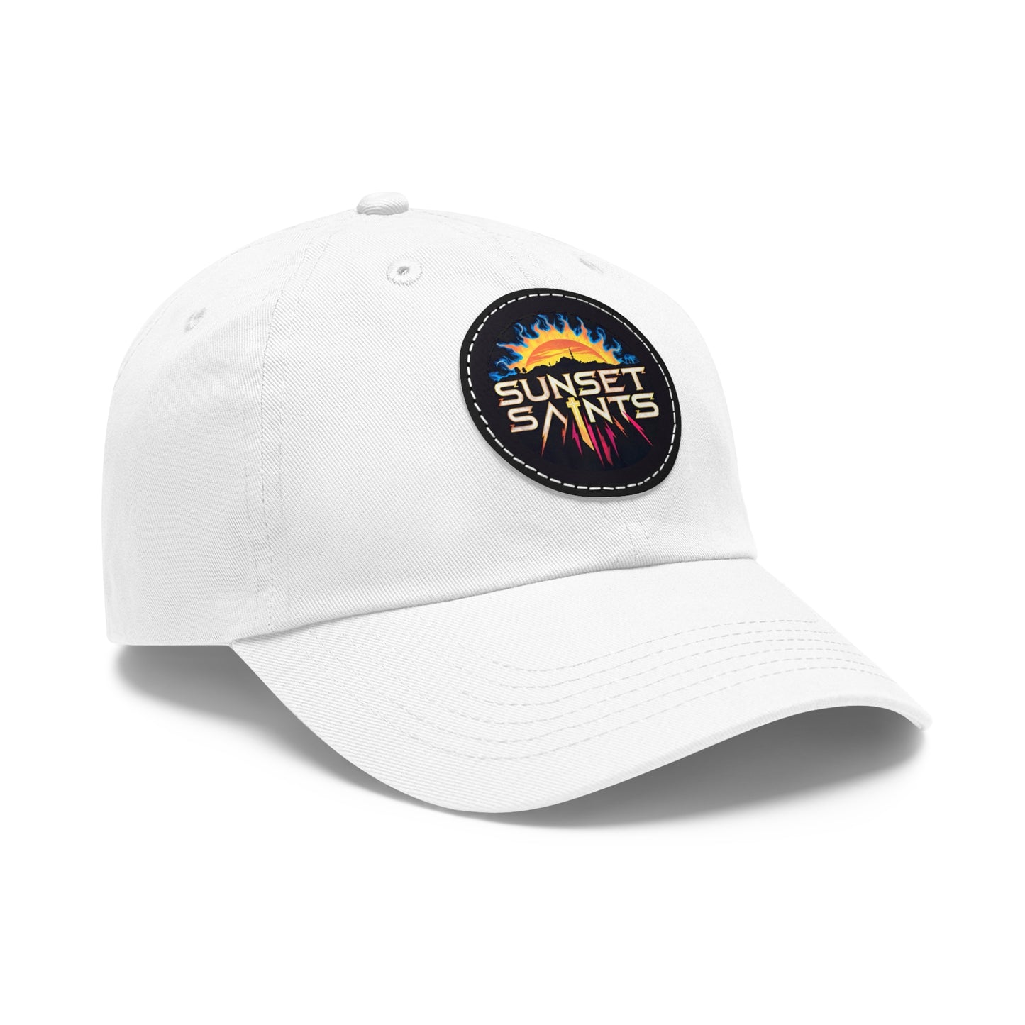 Sunset Saints Hat with Leather Patch (Round)