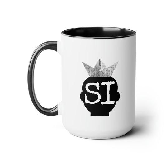 SI Two-Tone Coffee Mugs, 15oz